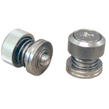Captive Panel Screw-Low Profile Knob, Spring-loaded - Metric -- PF50-M3-0-BN