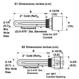 Heavy Duty Immersion Heater -- MTS-2