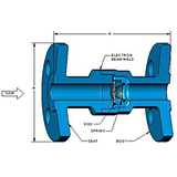 Flanged Spring Assisted Check Valves -- DFT® DLC®