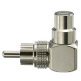 RCA Plug to Jack Angle -- 100-RA-125-TP