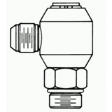 JIC to O-Ring Elbow 90° Live Swivel -- LS-6801-04-04