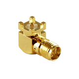 RP-SMA Female Edge Mount for 0.031" Thick Board - Extended -- CONREVSMA002-SMD-G