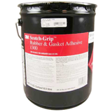 3M 1300 Neoprene High Performance Rubber and Gasket Adhesive Yellow 5 gal Pail -- 7000121200