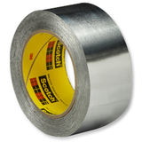 3M 433 High Temp Aluminum Foil Tape Silver 1.5 in x 60 yd Roll -- 7010333770