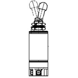 ET Series Toggle Switch, 1 pole, Electrically held- 2 position, Screw terminal, Locking Lever -- 25ET61-S-F