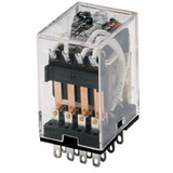 SZR-MY General Purpose Relay: Standard Relay; Plug-in/Solder Terminal; 4PDT; 24 Vdc -- SZR-MY4-1-DC24V