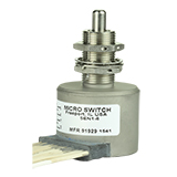 Environmentally sealed limit switch with Leadwire termination, Plunger actuation, Four Pole Double Throw Circuitry, 4 A (Resistive) ampere rating at 28 Vdc -- 5EN1-6