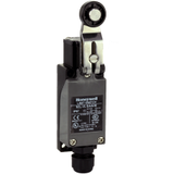 MICRO SWITCH SZL-VL-S Series Miniature Limit Switch: die-cast metal housing with glass-filled, flame retardant thermoplastic cover; side rotary fixed lever with nylon roller Ø18x6,5; IP67 sealing -- SZL-VL-S-A-N-M