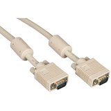 20FT VGA Video Cable with Ferrite Core, Beige, Male/Male -- EVNPS06-0020-MM