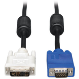 DVI to VGA Monitor Cable, High Resolution Cable with RGB Coax (DVI-A to HD15 M/M), 10-ft. -- P556-010
