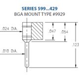 Ball Grid Array Header -- 599-XX-064-04-000429