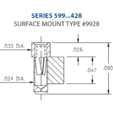 Ball Grid Array Socket -- 599-XX-168-07-005428
