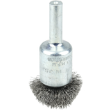1" Circular Flared Crimped Wire End Brush, .006" Steel Fill -- 10033