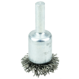 1" Circular Flared Crimped Wire End Brush, .020" Steel Fill -- 10099