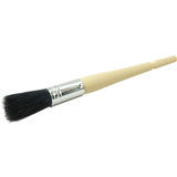 #2 7/16" Oval Sash Brush, Black China Bristle,1-3/4" Trim Length, Plain Foam Handle -- 40116