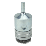 1" Banded Crimped Wire End Brush, .0104" Steel Fill -- 11105