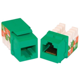 MILESTEK KEYSTONE CAT6 RJ45 110 JACK GREEN -- 60-17624
