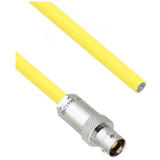 Halogen Free Cable Assembly TRB 3-Lug Cable Jack to Blunt .245" O.D. -30C +80C 50 Ohm Triaxial Yellow 3' -- MSA00406-36N