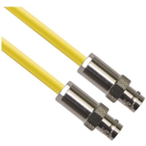 CJ70-7 TRB Jack 3-Lug Female to CJ70-7 TRB Jack 3-Lug Female 50 Ohm TRC-50-2 Triaxial cable Yellow jacket 48-inch Triax Cable Assembly -- MP-2607-48