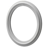 1 1/2 in. Size White Buna-N Tri-Clamp Gasket|Master File -- BUNA-40MPUW150