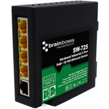 Hardened Industrial 5 Port PoE+ 10/100 Ethernet Switch -- SW-725