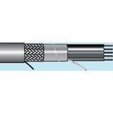 Alpha Essentials Multi-Conductor Cable - Foil Braid Shield - 22 AWG 5 Conductor - Gray - 300V - 500ft - Alpha 6341 SL002 -- 6341 SL002