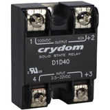 Solid State Relay, 40A, 3.5V-32V, Panel; Contact Configuration Sensata/crydom -- D1D40