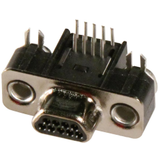 Micro-D Connector Plug 9 Position Through Hole; No. Of Contacts Itt Cannon -- MDSM-9PE-Z10-VR25