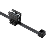 Cable Tie &amp; Edge Clip, 8.0 Long, Ec4B, 1 3 Mm Panel, 50Lb, Pa66Uv/pa66Hirhsuv, Black, 100/pkg Rohs Compliant Hellermanntyton -- 156-00588