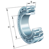 Spherical Roller Bearings -- 22205-E1-XL-C3