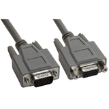Amphenol CS-DSPMHD15MF-002.5 15-Pin (HD15) Premium HD D-Sub Cable - Double Shielded + EMI Cage - Male / Female 2.5ft -- CS-DSPMHD15MF-002.5