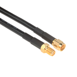 Amphenol CO-058SMAJACK-001 SMA Male to SMA Female (RG58) 50 Ohm Coaxial Cable Assembly 1ft -- CO-058SMAJACK-001