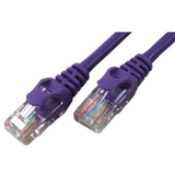 1' Molded Cat5e Patch Cable, Purple -- 43-715PR