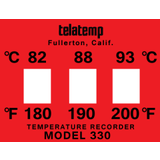 330-3A TEMPERATURE RECORDER 180,190,200F -- 330-3A