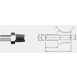SUPERLOK MALE ADAPTER - SMA -- SMA 10M-4N