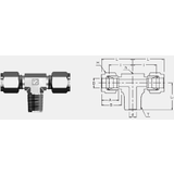 SUPERLOK MALE BRANCH TEE - SMBT -- SMBT 10-8N