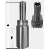 SHFHY SERIES - STAINLESS STEEL INCH TUBE STUB -- SHFHY-04-04TS