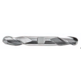 Cobalt HSS End Mills -- 3 Flute - Double End Ball End