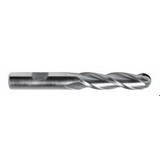Cobalt HSS End Mills -- 3 Flute - Single End Ball End