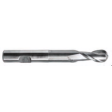 Cobalt HSS End Mills -- 2 Flute, Single End - Long Reach Ball End