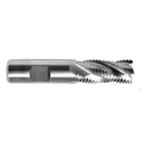 Cobalt HSS End Mills -- Coarse Pitch Center Cutting